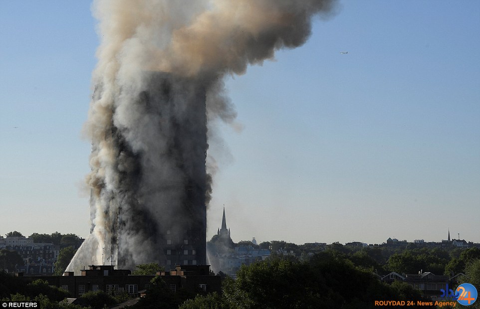 آتش سوزی مهیب در برج 27 طبقه لندن (فیلم و تصاویر) آتش سوزی مهیب در برج 27 طبقه لندن (فیلم و تصاویر)