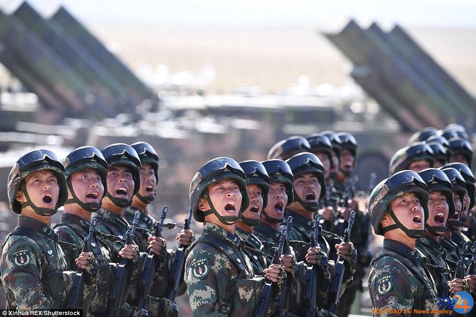 نمایش قدرت هم‌زمان چین، روسیه و ناتو/تصاویر
