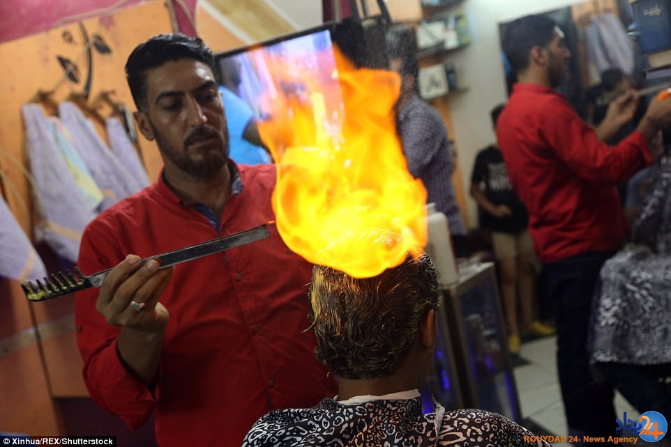 آرایشگری با آتش (تصاویر)