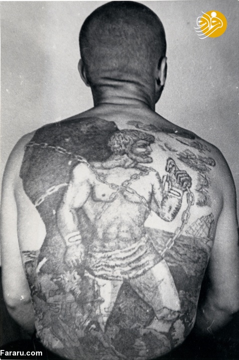 خالکوبی‌های عجیب روی بدن زندانیان در شوروی +تصاویر