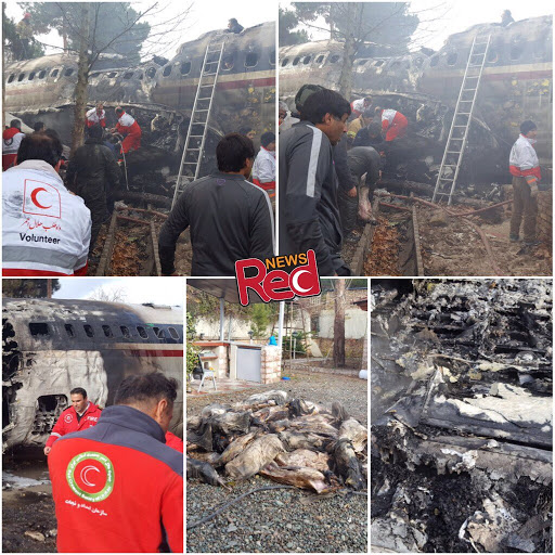 محل سانحه هواپیمای بوئینگ ۷۰۷ +فیلم و تصاویر