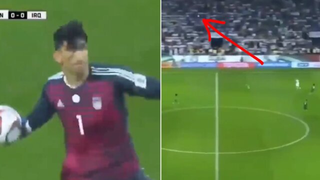 پرتاب دست ۷۰ متری بیرانوند سوژه رسانه های فوتبالی جهان +عکس