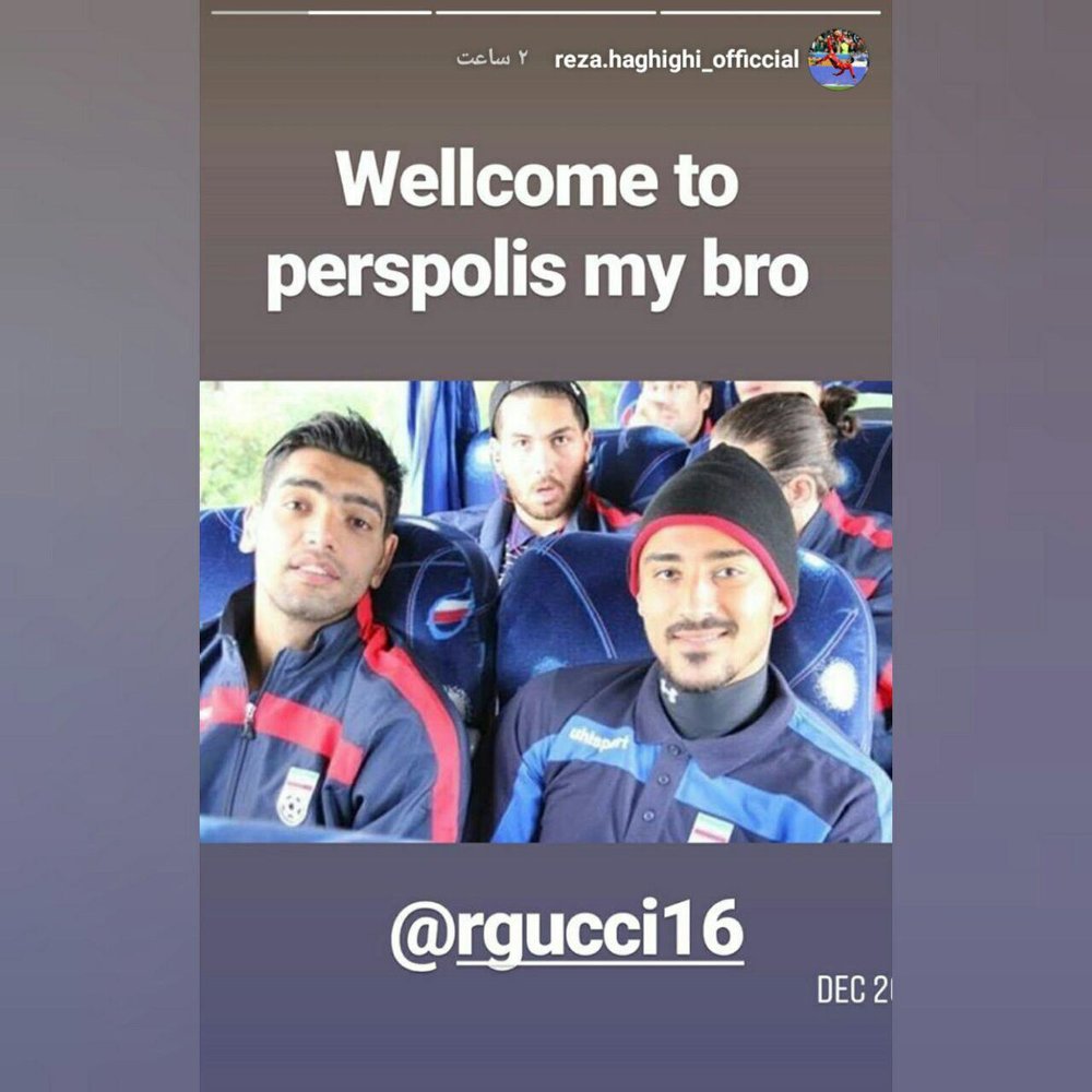 خوش‌آمد گویی به گوچی برای ورود به پرسپولیس +عکس