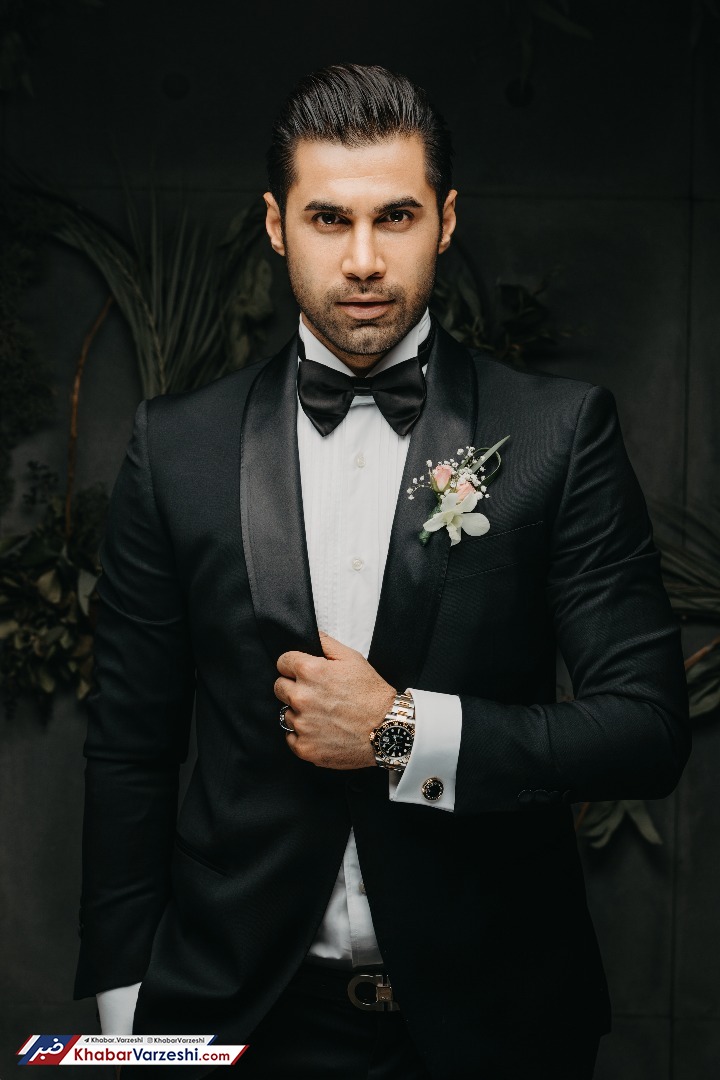 محسن فروزان لباس دامادی پوشید