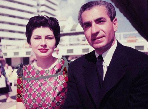 محمدرضا شاه و همسرش ثریا