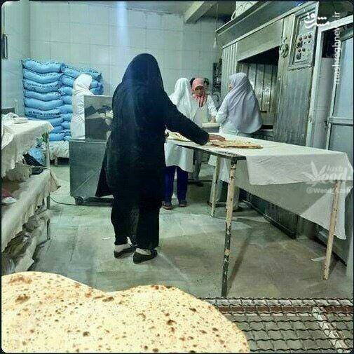 نانوایی زنانه در اصفهان+عکس