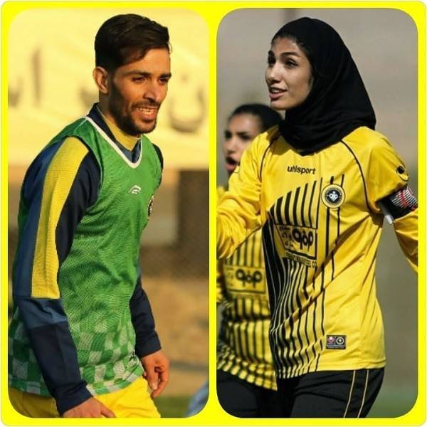 ازدواج فوتبالی کاپیتان‌های سپاهان + عکس
