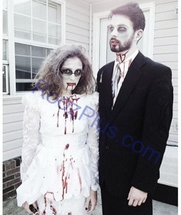 کیک وحشتناک عروس و داماد زامبی+عکس کیک وحشتناک عروس و داماد زامبی+عکس