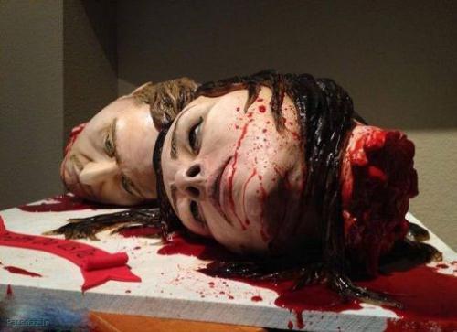 کیک وحشتناک عروس و داماد زامبی+عکس کیک وحشتناک عروس و داماد زامبی+عکس