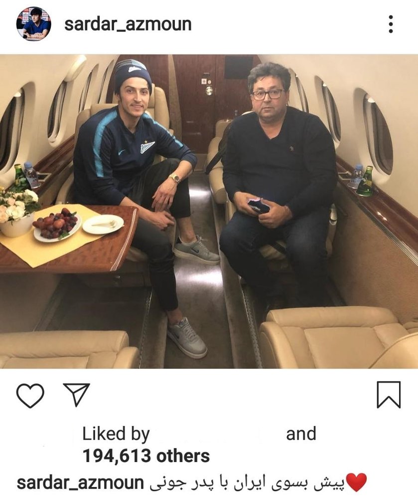 بازگشت سردار آزمون به ایران با جت شخصی +عکس بازگشت سردار آزمون به ایران با جت شخصی +عکس