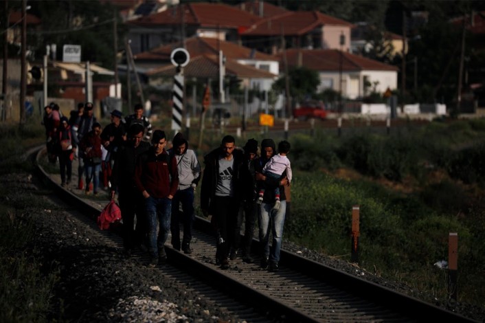 پناهندگان سوری در مرز یونان و ترکیه