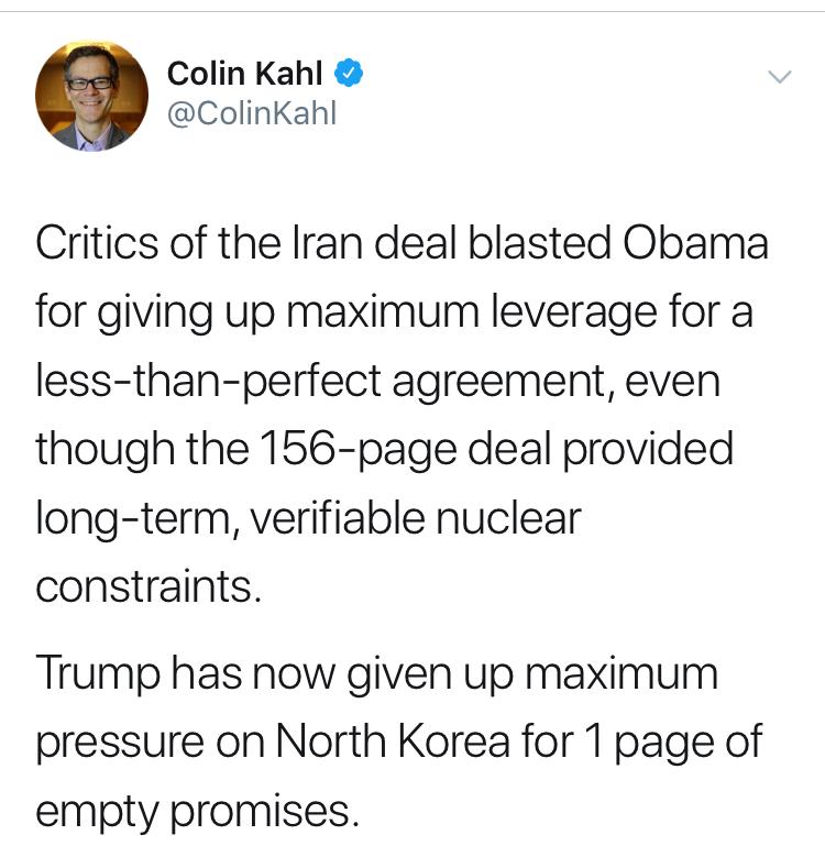 ترامپ به برجام انتقاد و پای وعده‌های توخالی با کره‌شمالی را امضا می‌کند