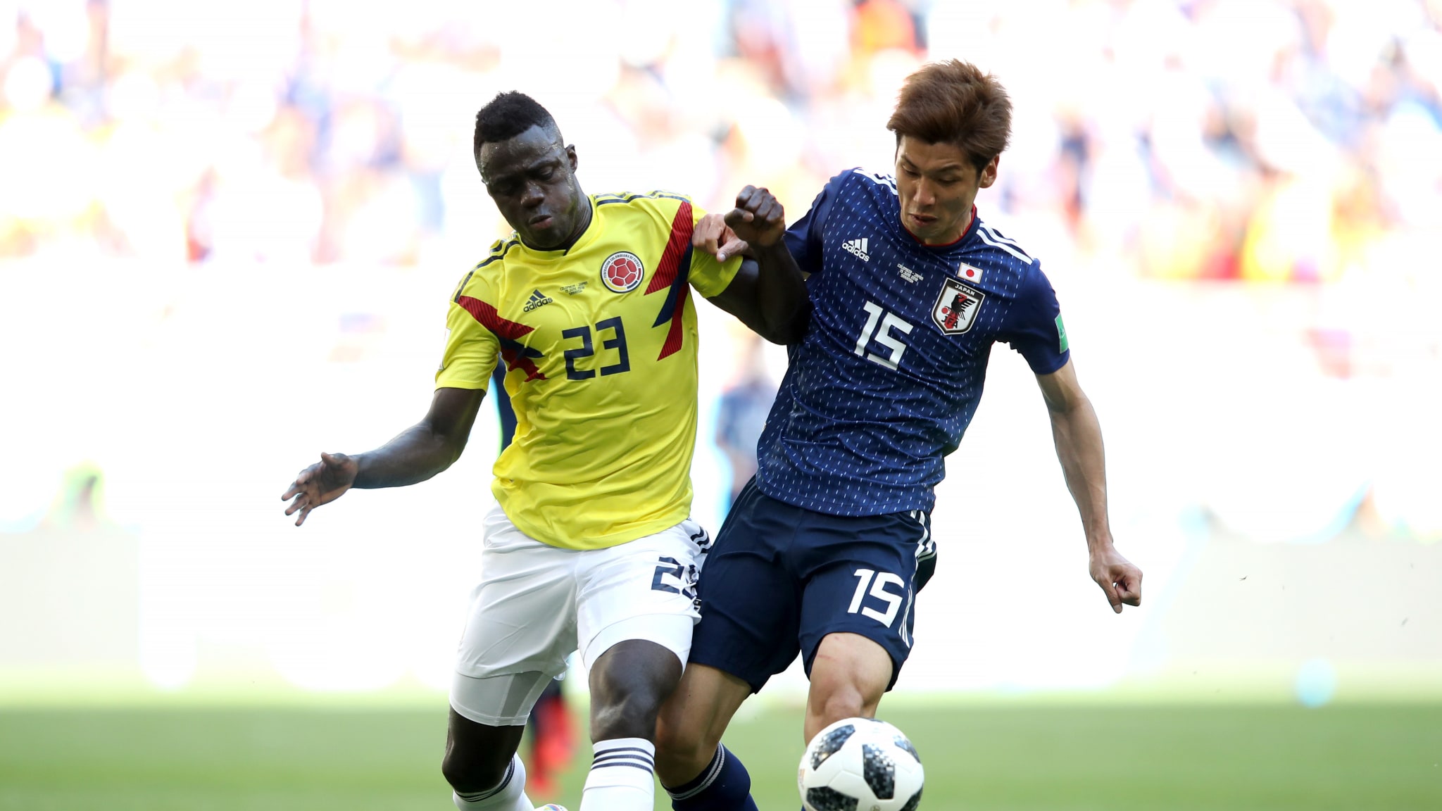 ژاپن دومین برد را برای قاره کهن به ارمغان آورد/ ژاپن 2 - کلمبیا 1