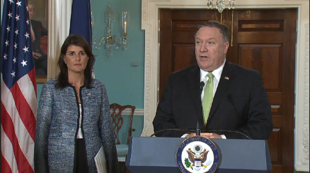 آمریکا از شورای حقوق بشر سازمان ملل خارج شد