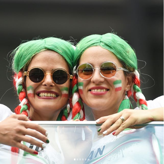 هواداران ایران در بازی ایران_مراکش، جام جهانی روسیه