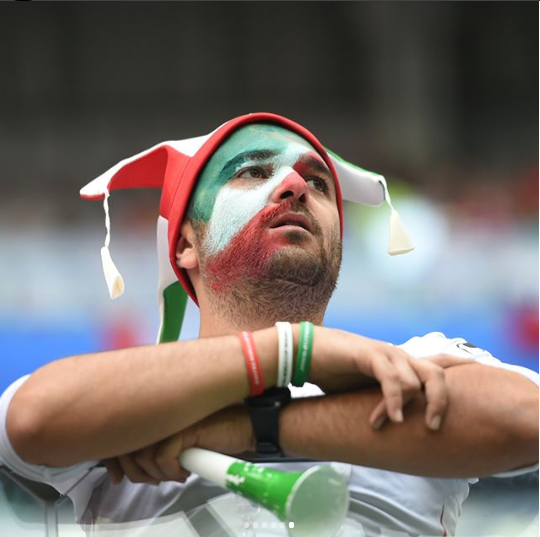 هواداران ایران در بازی ایران_مراکش، جام جهانی روسیه