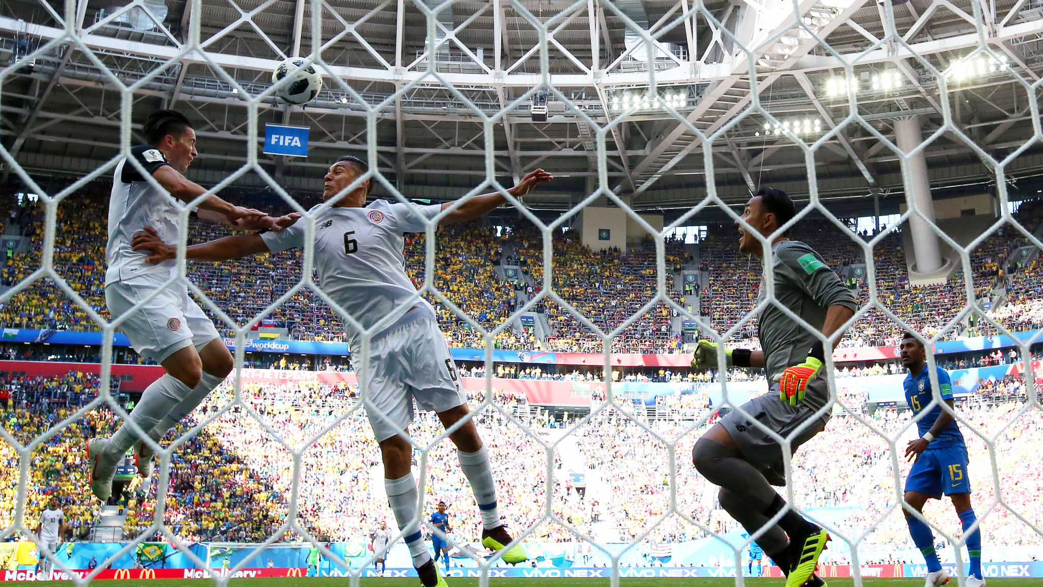 گزارش تصویری دیدار برزیل و کاستاریکا