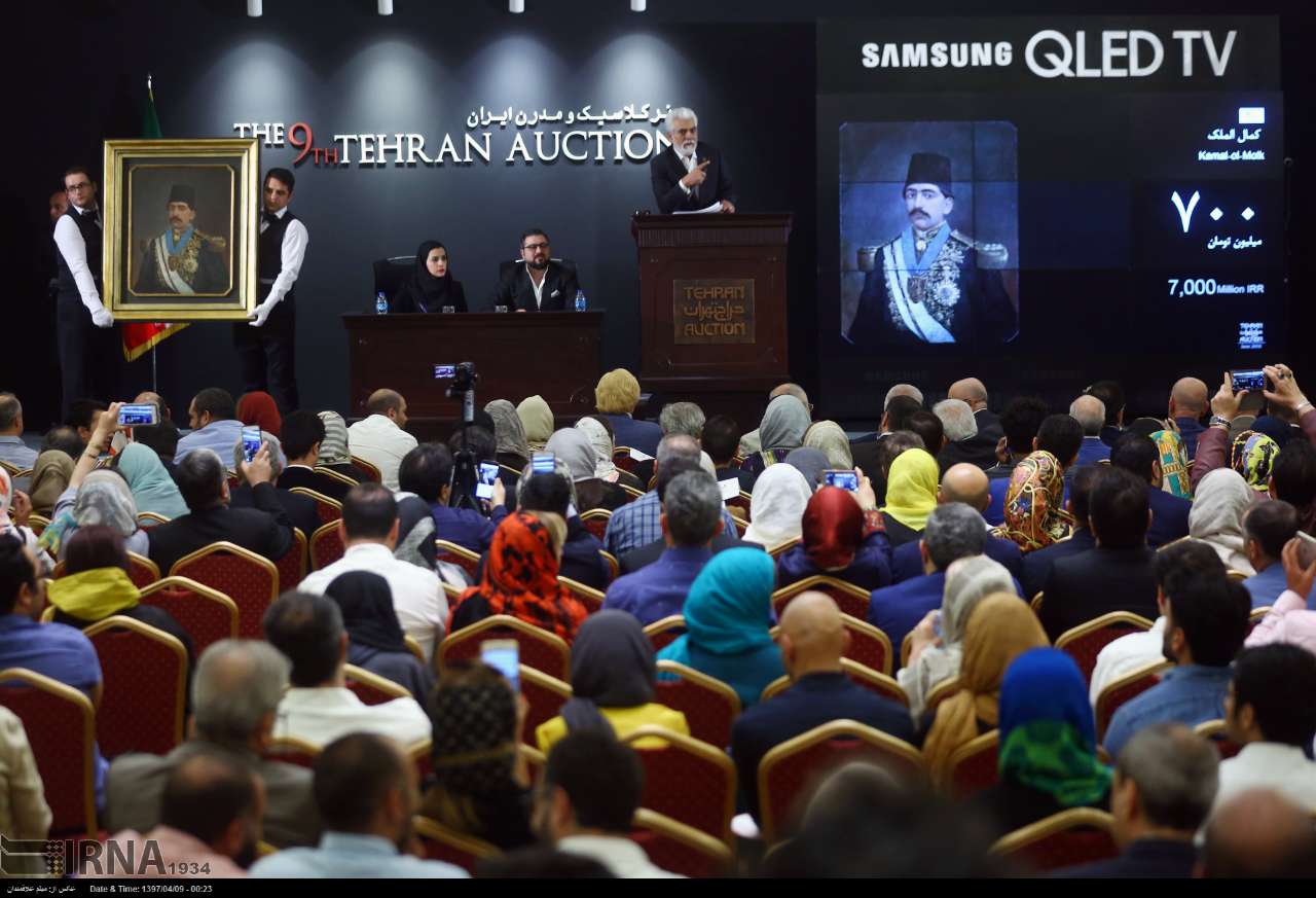 نهمین حراج هنری تهران 32 میلیارد تومان چکش خورد
