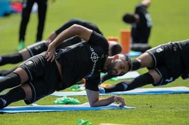 تمرین تیم ملی فوتبال ایران در کمپ لوکوموتیو مسکو