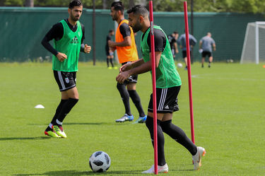 تمرین تیم ملی فوتبال ایران در کمپ لوکوموتیو مسکو