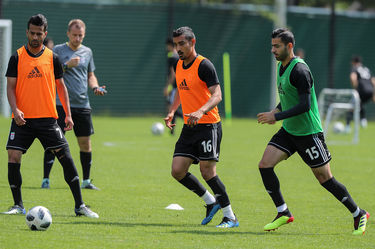 تمرین تیم ملی فوتبال ایران در کمپ لوکوموتیو مسکو