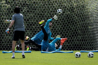 تمرین تیم ملی فوتبال ایران در کمپ لوکوموتیو مسکو