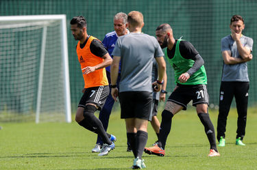 تمرین تیم ملی فوتبال ایران در کمپ لوکوموتیو مسکو