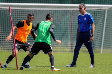 تمرین تیم ملی فوتبال ایران در کمپ لوکوموتیو مسکو