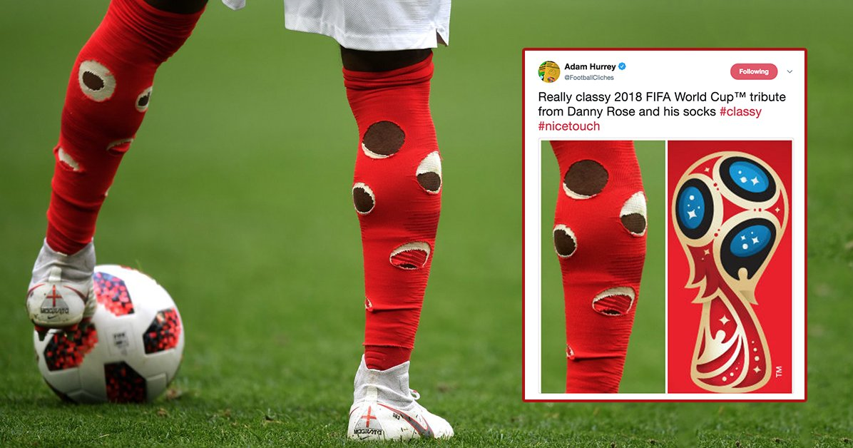 جوراب‌های سوراخ بازیکن انگلیس سوژه رسانه‌ها+عکس