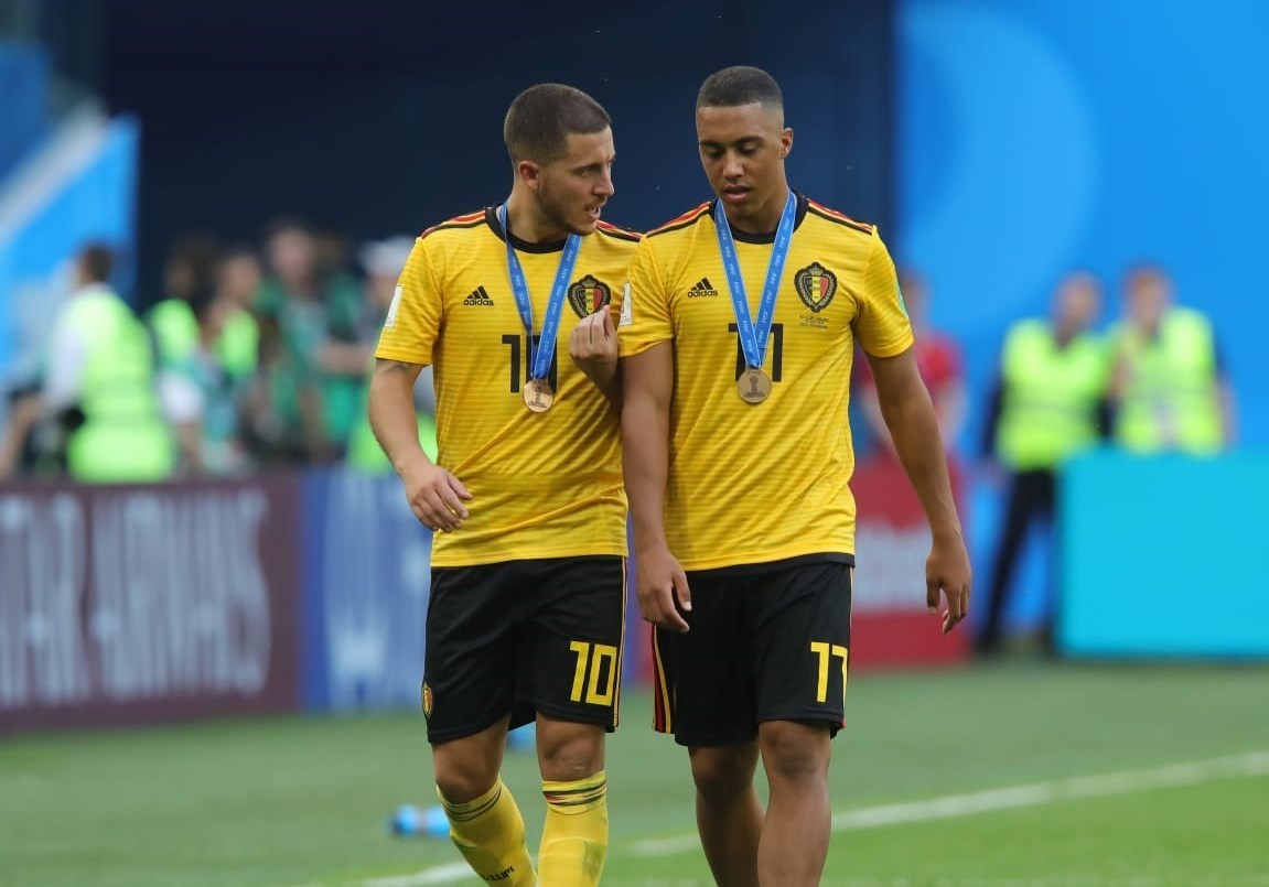 مراسم اهدای مدال به تیم ملی بلژیک +عکس