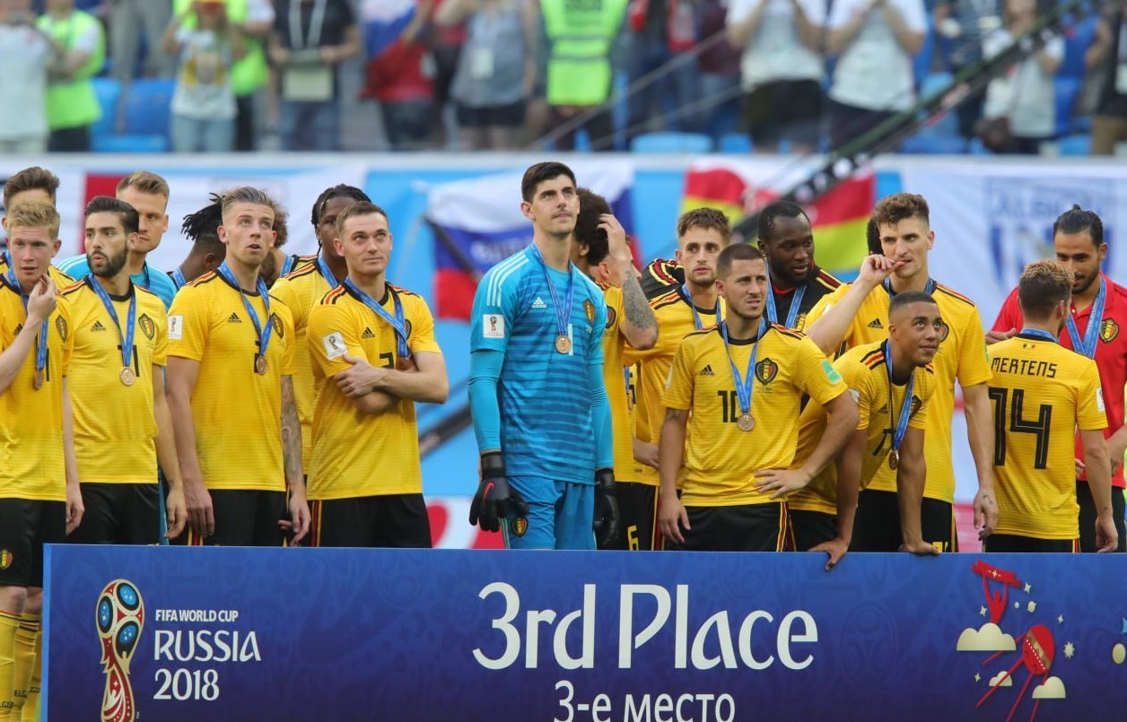 مراسم اهدای مدال به تیم ملی بلژیک +عکس