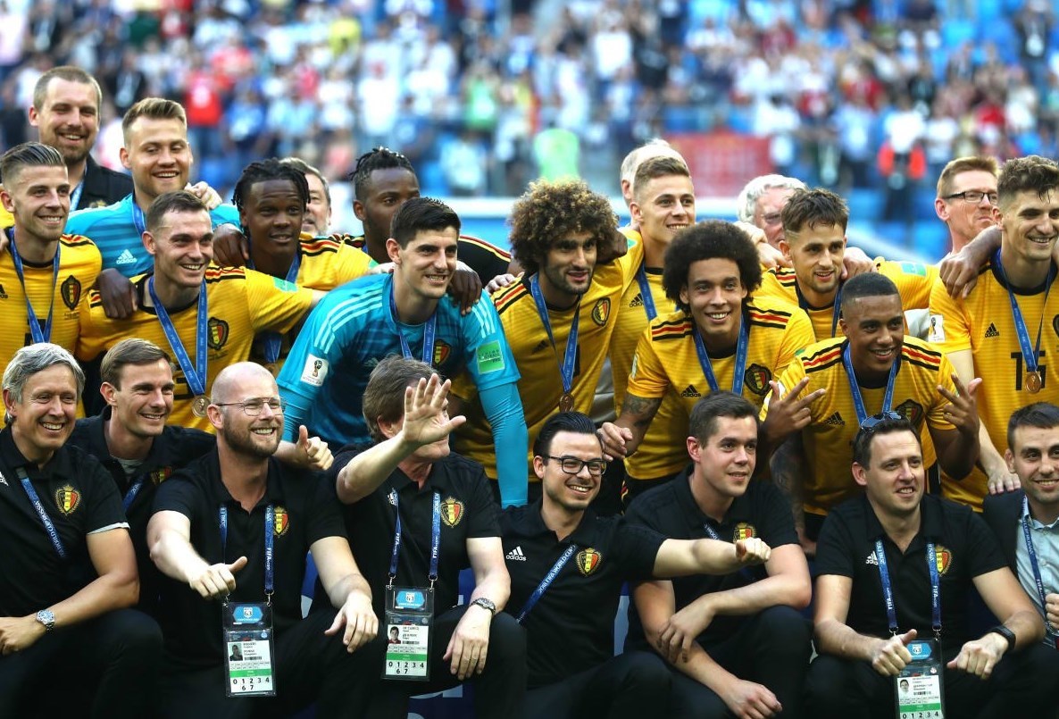 مراسم اهدای مدال به تیم ملی بلژیک +عکس