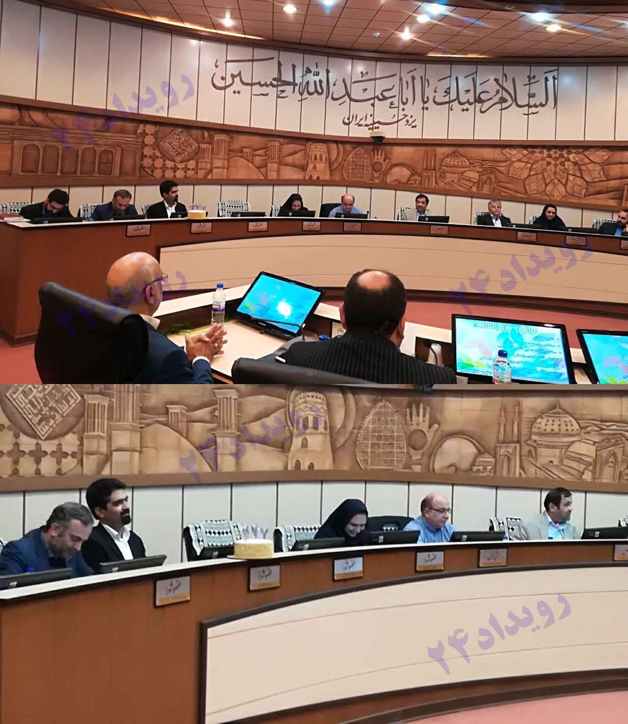 سپنتا نیکنام در جلسه شورای شهر یزد شرکت کرد+ عکس