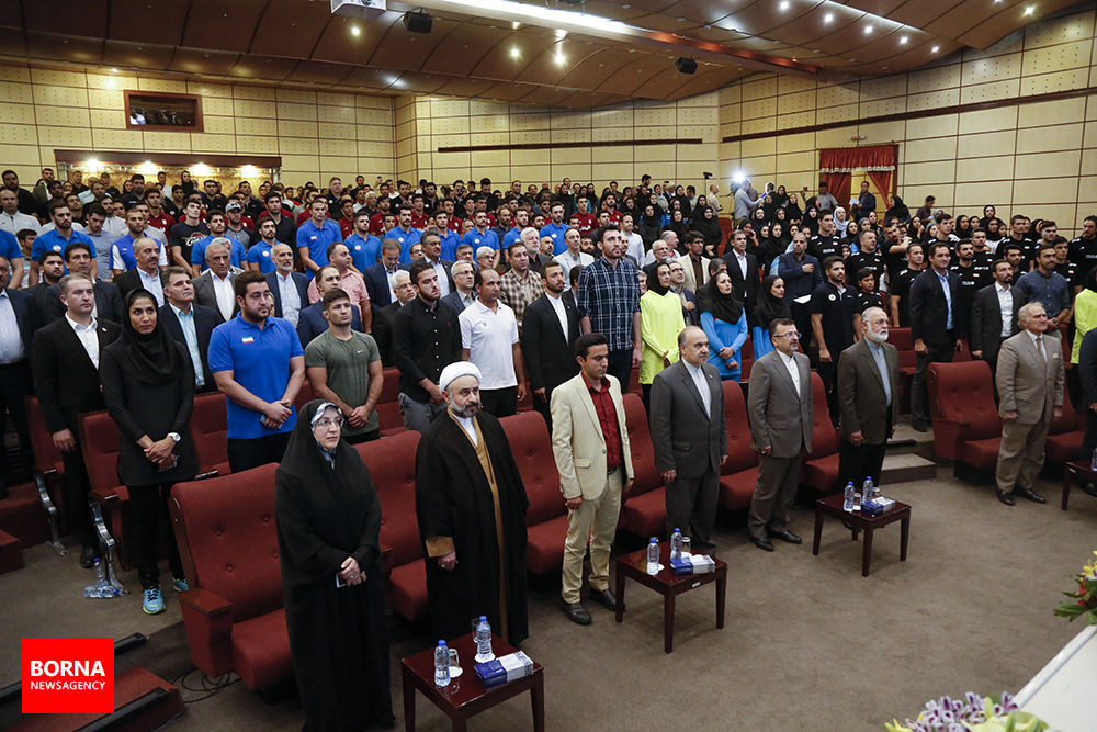 مراسم بدرقه ورزشکاران اعزامی به بازی‌های آسیایی جاکارتا