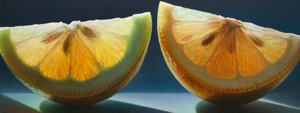 یک گزارش تصویری زیبا از آثار حادواقع‌گرایانه دنیس وُیتکِویچ در مورد میوه ها