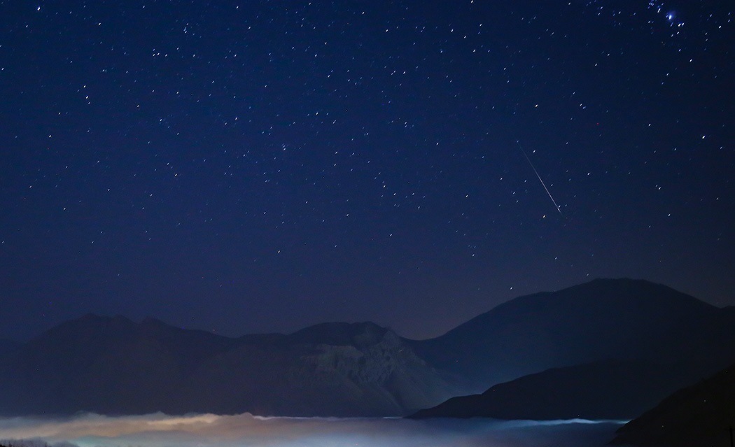 تصاویر بارش شهابی پرساووشی