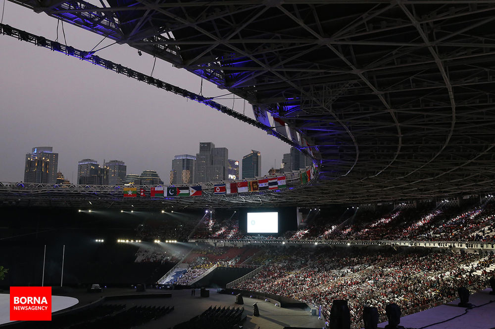 تصاویر افتتاحیه بازی‎های آسیایی جاکارتا ۲۰۱۸