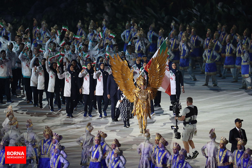 تصاویر افتتاحیه بازی‎های آسیایی جاکارتا ۲۰۱۸