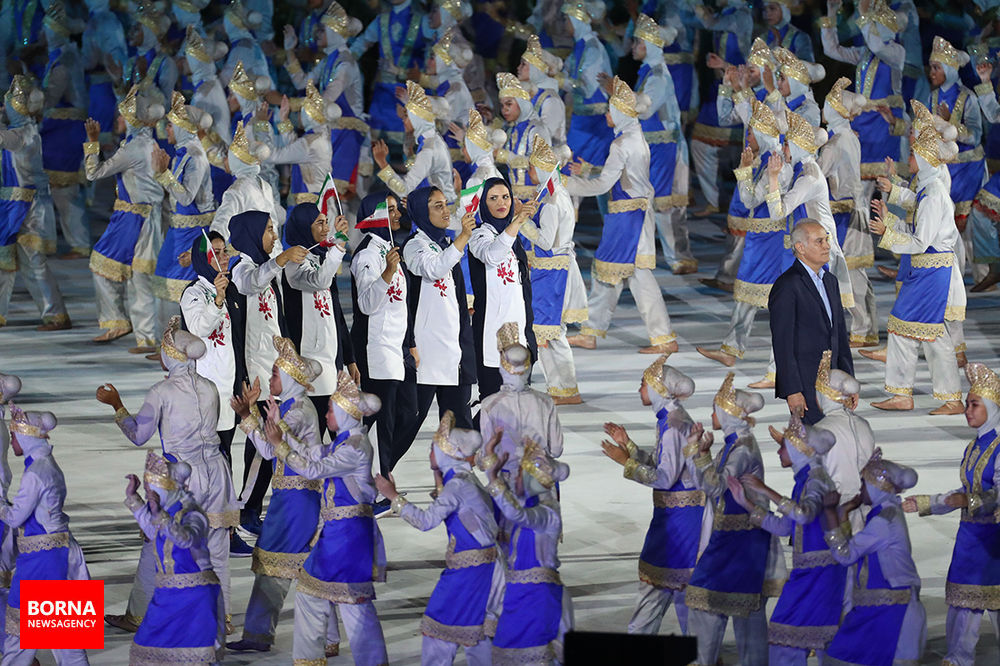 تصاویر افتتاحیه بازی‎های آسیایی جاکارتا ۲۰۱۸