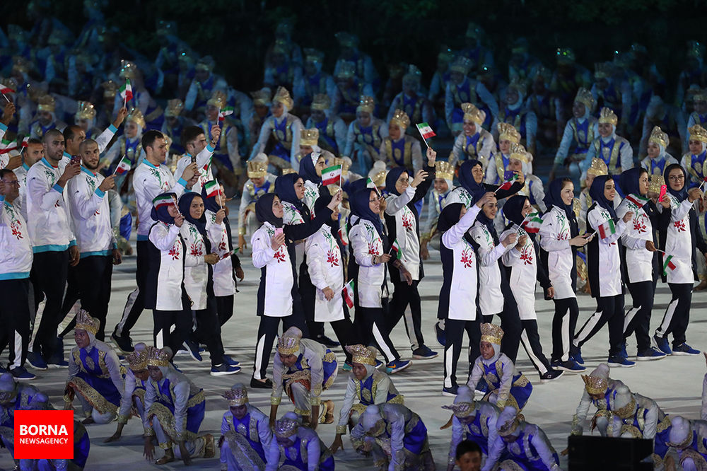 تصاویر افتتاحیه بازی‎های آسیایی جاکارتا ۲۰۱۸