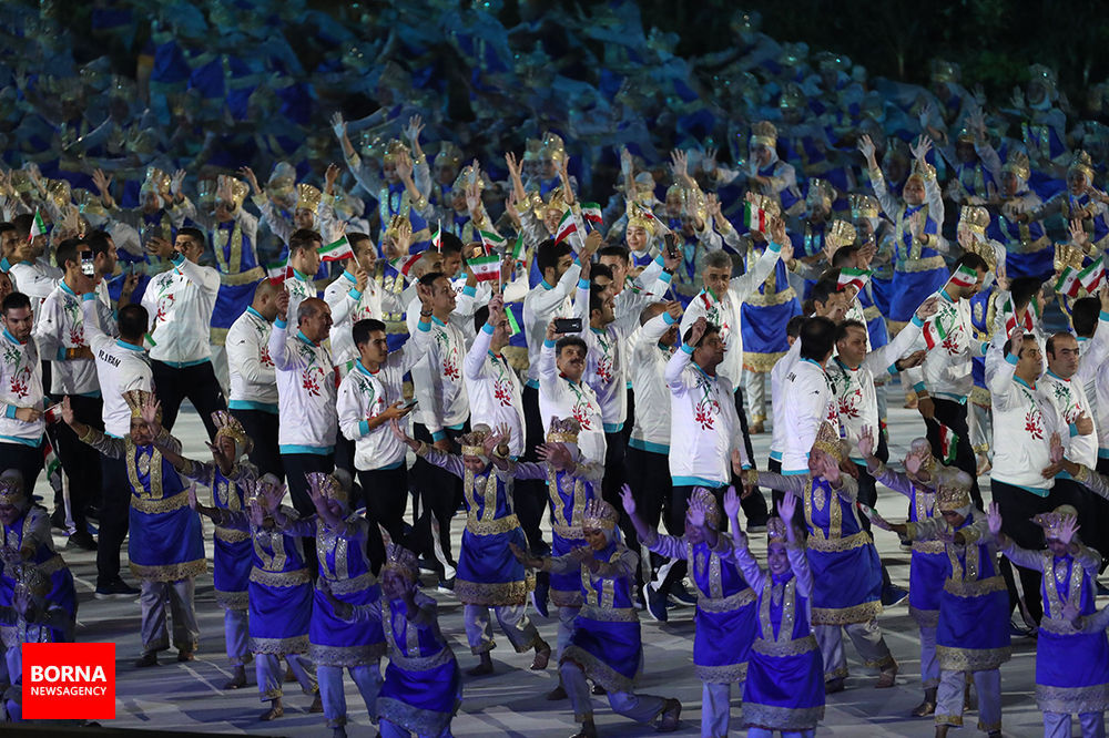 تصاویر افتتاحیه بازی‎های آسیایی جاکارتا ۲۰۱۸