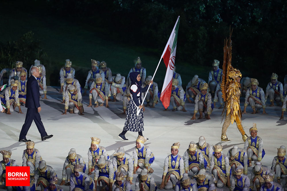 تصاویر افتتاحیه بازی‎های آسیایی جاکارتا ۲۰۱۸