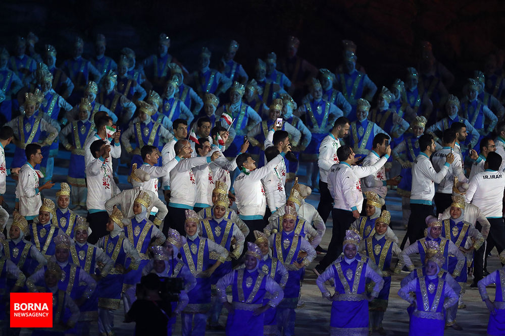 تصاویر افتتاحیه بازی‎های آسیایی جاکارتا ۲۰۱۸