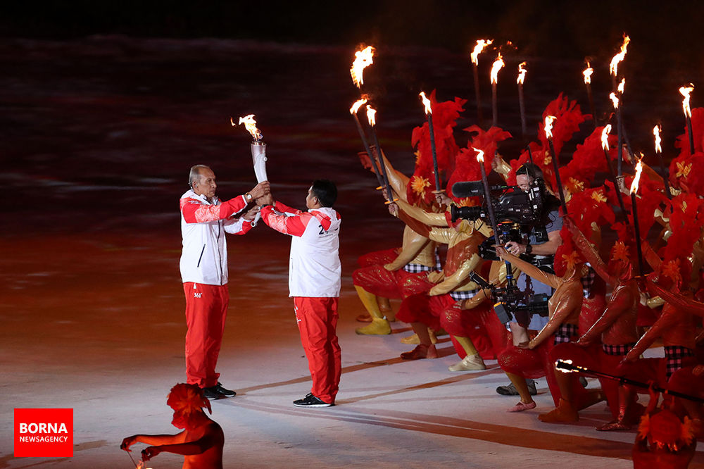 تصاویر افتتاحیه بازی‎های آسیایی جاکارتا ۲۰۱۸