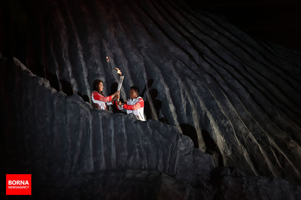 تصاویر افتتاحیه بازی‎های آسیایی جاکارتا ۲۰۱۸