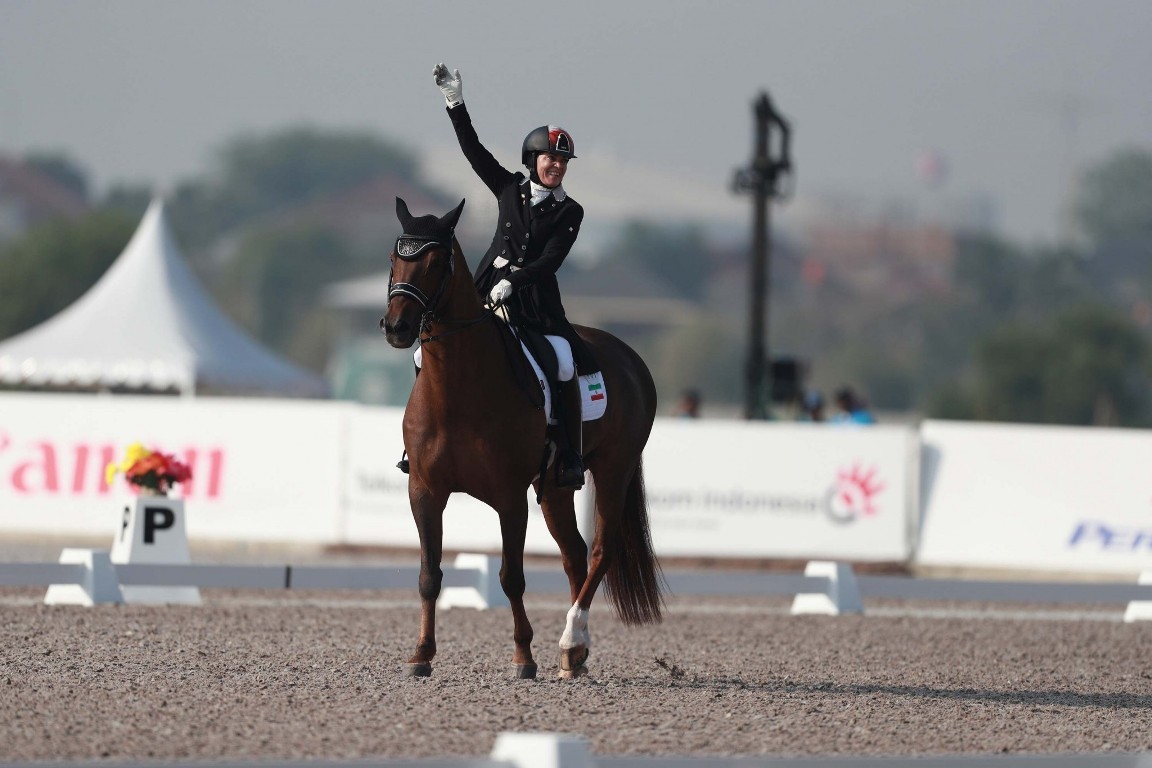 نماینده ایران به فینال درساژ بازی های آسیایی صعود کرد