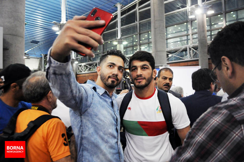 استقبال باشکوه از تیم ملی کشتی ایران