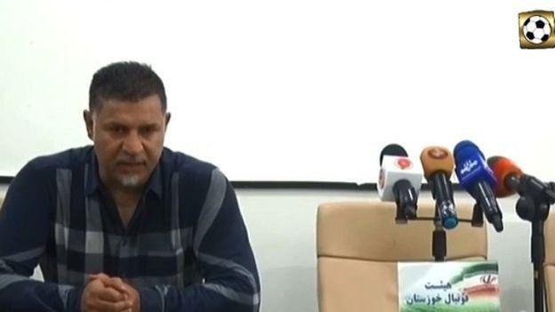 علی دایی از نشستن پشت میکرفون صداوسیما خودداری کرد+ عکس