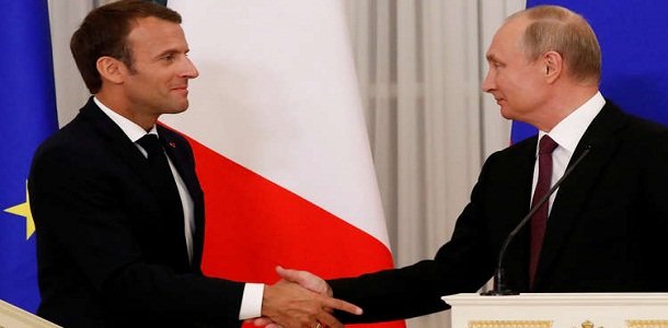 ماکرون: مذاکره با روسیه ضروری است/ به پوتین احترام می‌گذارم