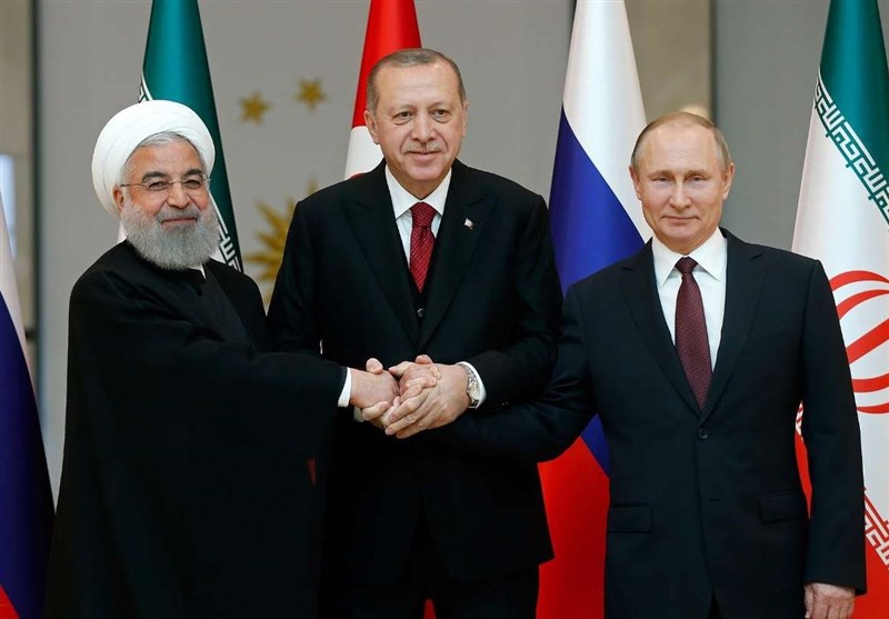 سخنرانی روحانی در نشست سه جانبه سران ایران ترکیه و روسیه